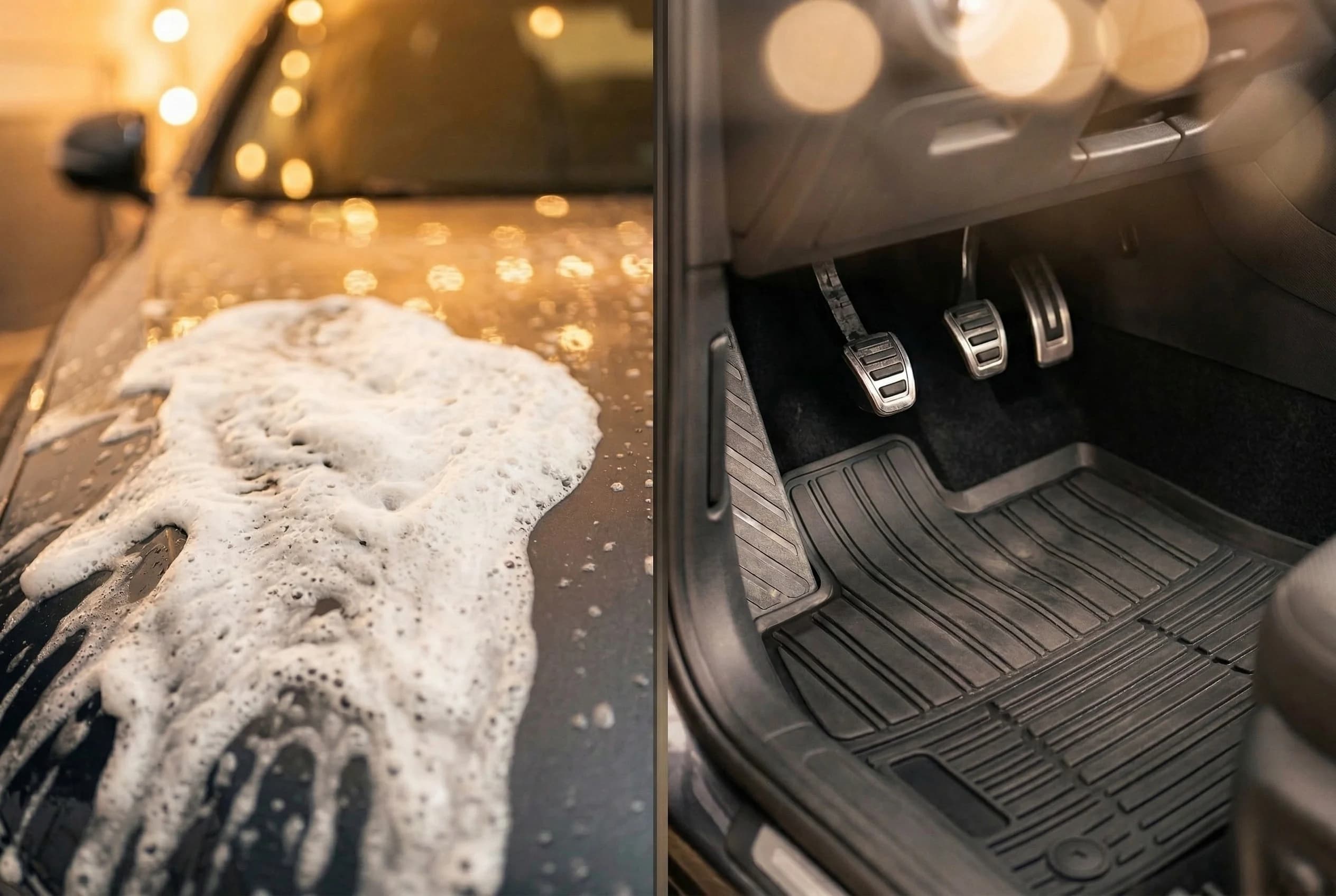 Utvändig tvätt med invändig städ — Tullinge Bilteknik